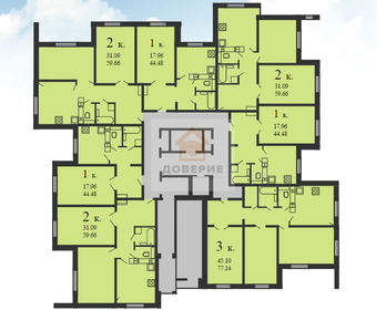 44 м², 1-комнатная квартира 4 700 000 ₽ - изображение 21