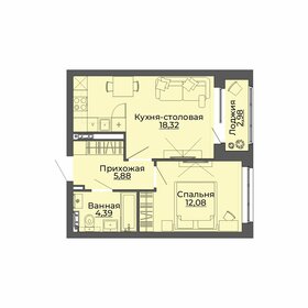 43,2 м², 1-комнатная квартира 6 200 000 ₽ - изображение 68