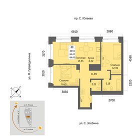 61,9 м², 3-комнатная квартира 10 096 200 ₽ - изображение 16