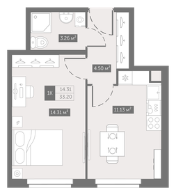 21,2 м², квартира-студия 6 000 000 ₽ - изображение 95