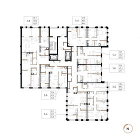 57,5 м², 2-комнатная квартира 9 142 500 ₽ - изображение 60