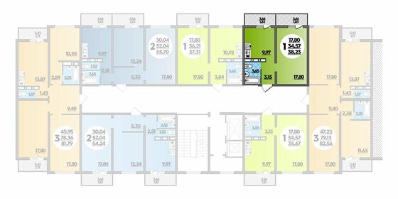 37 м², 1-комнатная квартира 3 300 000 ₽ - изображение 23