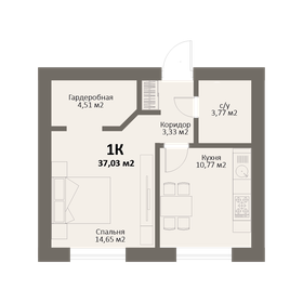 37,4 м², квартира-студия 5 236 000 ₽ - изображение 34