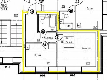 Квартира 36,8 м², 1-комнатная - изображение 1