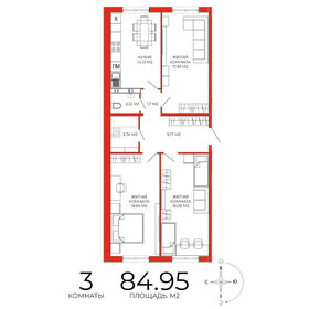 85 м², 3-комнатная квартира 6 965 900 ₽ - изображение 39