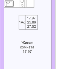 Квартира 27,7 м², студия - изображение 3