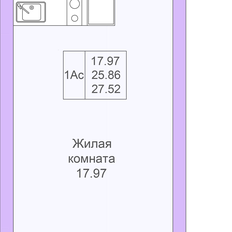 Квартира 27,5 м², студия - изображение 3