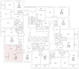 35 м², 1-комнатная квартира 8 800 000 ₽ - изображение 17