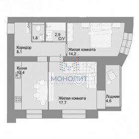 53 м², 2-комнатная квартира 5 500 000 ₽ - изображение 46