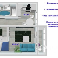 Квартира 30,1 м², 1-комнатная - изображение 1