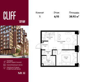 Квартира 38,9 м², 1-комнатная - изображение 1