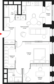 Квартира 67,4 м², 3-комнатная - изображение 1