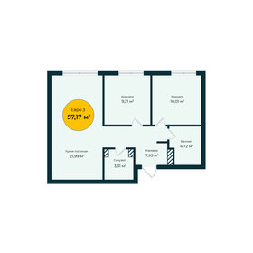66 м², 3-комнатная квартира 5 930 000 ₽ - изображение 1
