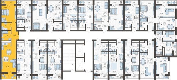 102 м², 2-комнатные апартаменты 45 000 000 ₽ - изображение 124