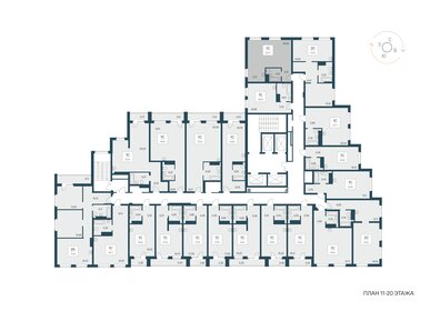 39,5 м², апартаменты-студия 5 950 000 ₽ - изображение 44
