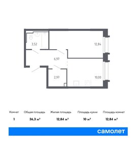 Квартира 36,3 м², 1-комнатная - изображение 1