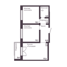 64,8 м², 2-комнатная квартира 6 990 000 ₽ - изображение 80