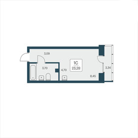 Квартира 23,3 м², студия - изображение 1