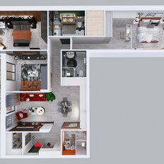 Квартира 116,8 м², 3-комнатная - изображение 3