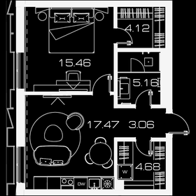 48,3 м², 1-комнатная квартира 48 203 400 ₽ - изображение 34