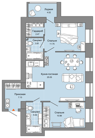 Квартира 68 м², 3-комнатная - изображение 1