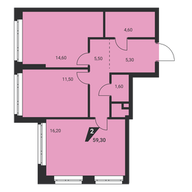 61,1 м², 2-комнатная квартира 8 868 743 ₽ - изображение 46