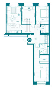 85,8 м², 3-комнатная квартира 10 350 000 ₽ - изображение 30