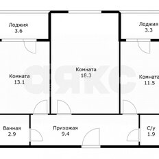 Квартира 60,6 м², 2-комнатная - изображение 2