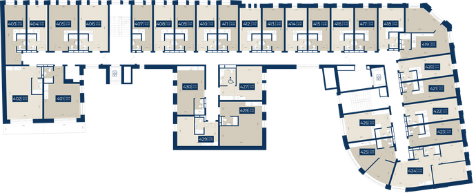 58,3 м², 1-комнатная квартира 21 990 000 ₽ - изображение 122