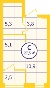 Квартира 26,3 м², студия - изображение 2