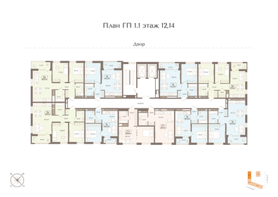 46 м², 1-комнатная квартира 5 400 000 ₽ - изображение 67