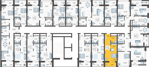 23,5 м², квартира-студия 9 200 000 ₽ - изображение 146