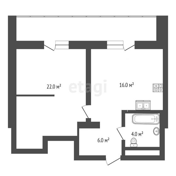 60,7 м², 2-комнатные апартаменты 6 600 000 ₽ - изображение 1