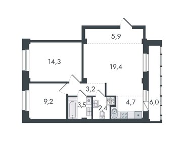 82,3 м², 3-комнатная квартира 9 950 000 ₽ - изображение 112