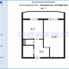 Квартира 33,3 м², 1-комнатная - изображение 3