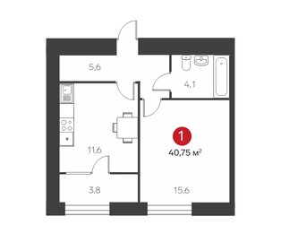 45 м², квартира-студия 10 850 000 ₽ - изображение 76