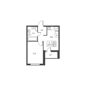 30,2 м², 1-комнатная квартира 3 840 200 ₽ - изображение 11