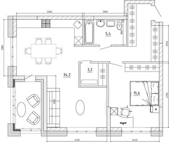 Квартира 67,8 м², 3-комнатная - изображение 1