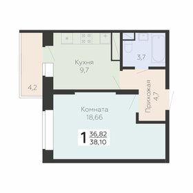 40 м², 1-комнатная квартира 6 500 000 ₽ - изображение 54