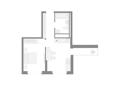 38,8 м², 1-комнатная квартира 6 243 750 ₽ - изображение 35