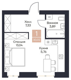 34,5 м², квартира-студия 4 824 400 ₽ - изображение 17