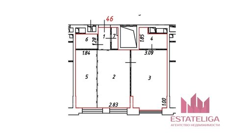 Квартира 50 м², 2-комнатная - изображение 1