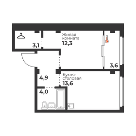 Квартира 37,9 м², 1-комнатная - изображение 1