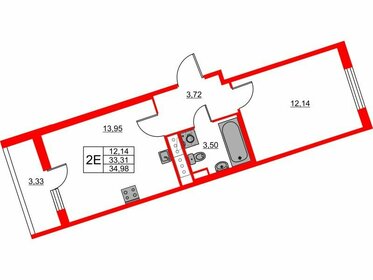 Квартира 35 м², 1-комнатная - изображение 1