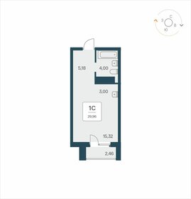 30,5 м², апартаменты-студия 5 000 000 ₽ - изображение 77