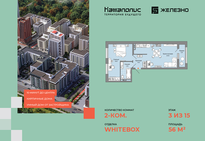 56 м², 2-комнатная квартира 9 676 737 ₽ - изображение 18