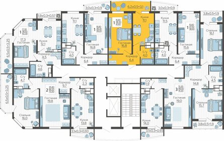 Квартира 41 м², 1-комнатная - изображение 1