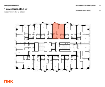 Квартира 36,5 м², 1-комнатная - изображение 2