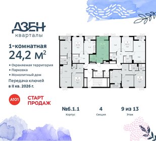 23,4 м², квартира-студия 8 022 573 ₽ - изображение 40