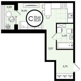 39,7 м², 2-комнатная квартира 3 200 000 ₽ - изображение 20